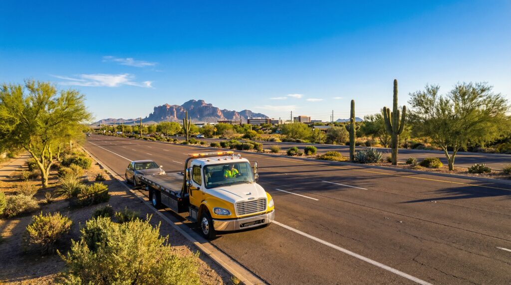 Tow Tempe team and tow truck fleet in Tempe, AZ
